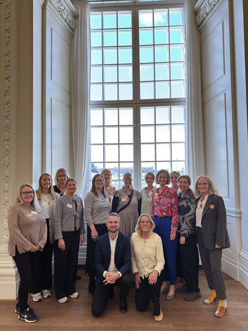 Rådmand Christian Budde, Ældreminister Mette Kierkgaard og Sundhed og Omsorgs delegation til høringen, oktober 2025